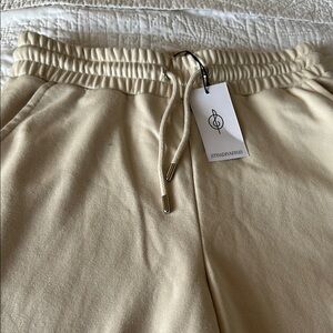 Stradivarius Cream Joggers